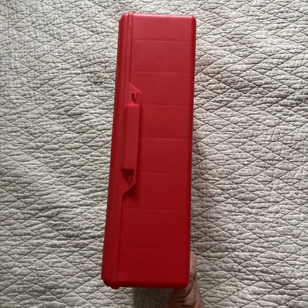 Disney Cars Red Plastic Carrying Storage Case For 50 Vehicles